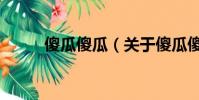 傻瓜傻瓜(关于傻瓜傻瓜的简介)