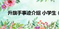 升旗手事迹介绍 小学生(升旗手事迹)