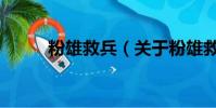 粉雄救兵(关于粉雄救兵的简介)