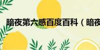 暗夜第六感百度百科(暗夜第六感好看吗)