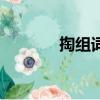 掏组词语二个字（掏组词语）