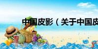 中国皮影(关于中国皮影的简介)