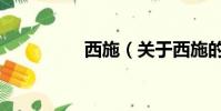 西施(关于西施的简介)