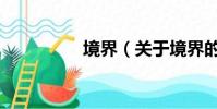 境界(关于境界的简介)