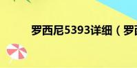 罗西尼5393详细(罗西尼5393)