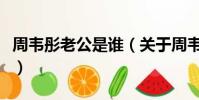周韦彤老公是谁(关于周韦彤老公是谁的简介)