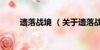 遗落战境 (关于遗落战境 的简介)