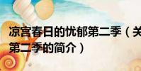 凉宫春日的忧郁第二季(关于凉宫春日的忧郁第二季的简介)