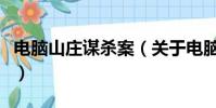 电脑山庄谋杀案(关于电脑山庄谋杀案的简介)