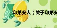 印第安人(关于印第安人的简介)