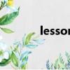 lesson（关于lesson的简介）