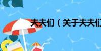 夫夫们(关于夫夫们的简介)