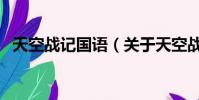 天空战记国语(关于天空战记国语的简介)