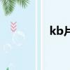 kb片（关于kb片的简介）