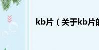 kb片(关于kb片的简介)