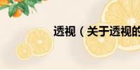 透视(关于透视的简介)