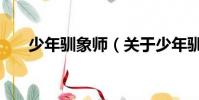 少年驯象师(关于少年驯象师的简介)