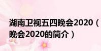 湖南卫视五四晚会2020(关于湖南卫视五四晚会2020的简介)