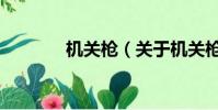 机关枪(关于机关枪的简介)