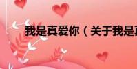 我是真爱你(关于我是真爱你简介)