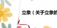 立象(关于立象的简介)