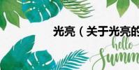 光亮(关于光亮的简介)