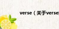 verse(关于verse的简介)