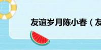 友谊岁月陈小春(友谊岁月)
