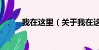 我在这里(关于我在这里的简介)