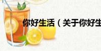 你好生活(关于你好生活的简介)