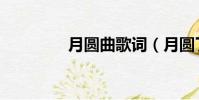月圆曲歌词(月圆了歌词)