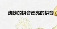 蜘蛛的拼音漂亮的拼音(蜘蛛的拼音)