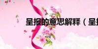 呈报的意思解释(呈报的意思)