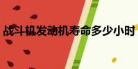战斗机发动机寿命多少小时(战斗机发动机)