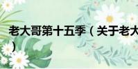 老大哥第十五季(关于老大哥第十五季的简介)