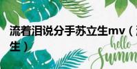 流着泪说分手苏立生mv(流着泪说分手 苏立生)