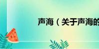 声海(关于声海的简介)