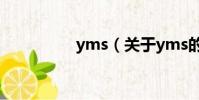 yms(关于yms的简介)