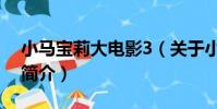 小马宝莉大电影3(关于小马宝莉大电影3的简介)