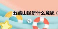 五藏山经是什么意思(五藏山经)