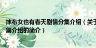 抹布女也有春天剧情分集介绍(关于抹布女也有春天剧情分集介绍的简介)