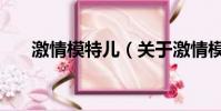 激情模特儿(关于激情模特儿的简介)