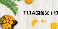 T11A的含义(t11ad)