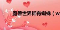 魔兽世界稀有蜘蛛(wow蜘蛛丝)