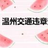 温州交通违章查询处理（温州交通违章查询）