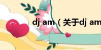 dj am(关于dj am的简介)