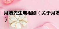 月嫂先生电视剧(关于月嫂先生电视剧的简介)