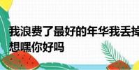 我浪费了最好的年华我丢掉了那个他我悟出幻想嘿你好吗