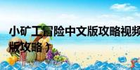 小矿工冒险中文版攻略视频(小矿工冒险中文版攻略)
