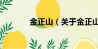 金正山(关于金正山的简介)